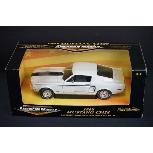 1117 - Six boxed diecast models, 1:18 scale or similar, to include Sun Star 4531 1963 Ford Falcon Futura Co... 