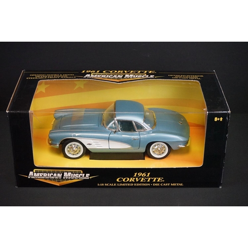 1117 - Six boxed diecast models, 1:18 scale or similar, to include Sun Star 4531 1963 Ford Falcon Futura Co... 