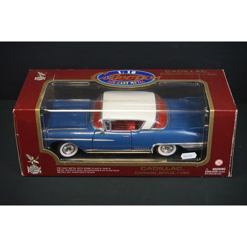 1117 - Six boxed diecast models, 1:18 scale or similar, to include Sun Star 4531 1963 Ford Falcon Futura Co... 