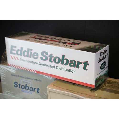 1121 - 26 Boxed Atlas Editions diecast models to include 11 x Eddie Stobart / World of Stobart (AEC Ergomat... 