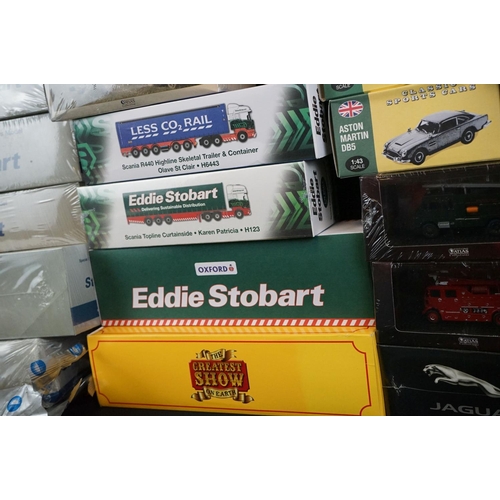 1121 - 26 Boxed Atlas Editions diecast models to include 11 x Eddie Stobart / World of Stobart (AEC Ergomat... 