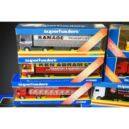 1122 - 17 Boxed Corgi Superhaulers diecast model trucks to include TY87014, TY86725, CP86726, TY86629, 5951... 