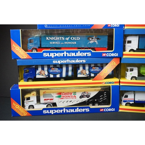 1122 - 17 Boxed Corgi Superhaulers diecast model trucks to include TY87014, TY86725, CP86726, TY86629, 5951... 