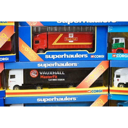 1122 - 17 Boxed Corgi Superhaulers diecast model trucks to include TY87014, TY86725, CP86726, TY86629, 5951... 