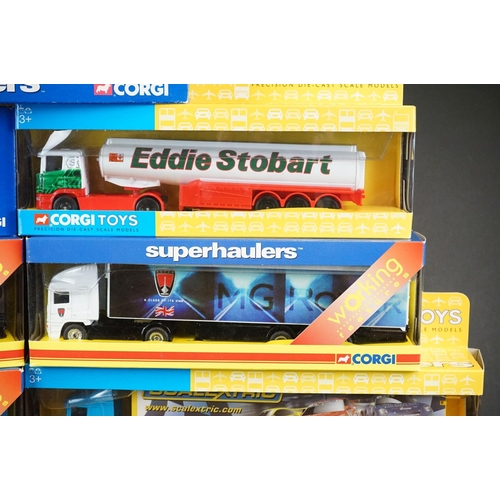 1122 - 17 Boxed Corgi Superhaulers diecast model trucks to include TY87014, TY86725, CP86726, TY86629, 5951... 