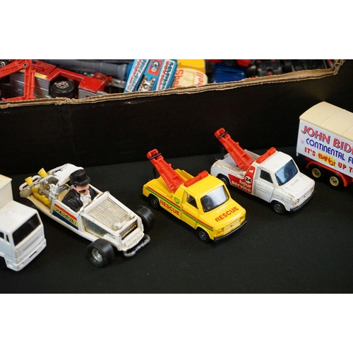 1177 - Around 140 play worn diecast models circa 1980s to include Matchbox, Corgi, Burago etc