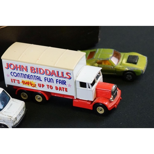 1177 - Around 140 play worn diecast models circa 1980s to include Matchbox, Corgi, Burago etc