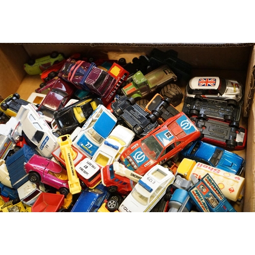 1177 - Around 140 play worn diecast models circa 1980s to include Matchbox, Corgi, Burago etc