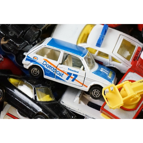 1177 - Around 140 play worn diecast models circa 1980s to include Matchbox, Corgi, Burago etc