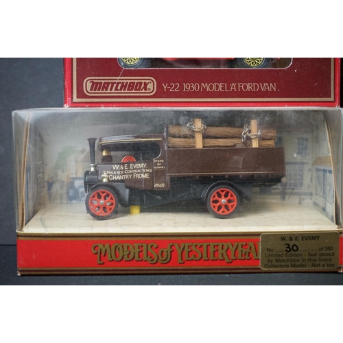 1179 - 11 Boxed Matchbox Models of Yesteryear code variant diecast models, featuring two examples in Mijipe... 