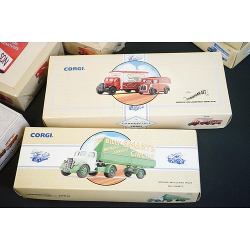 1180 - 23 Boxed Corgi ' Classic Commercials from Corgi ' diecast models with certificates, featuring ltd ed... 