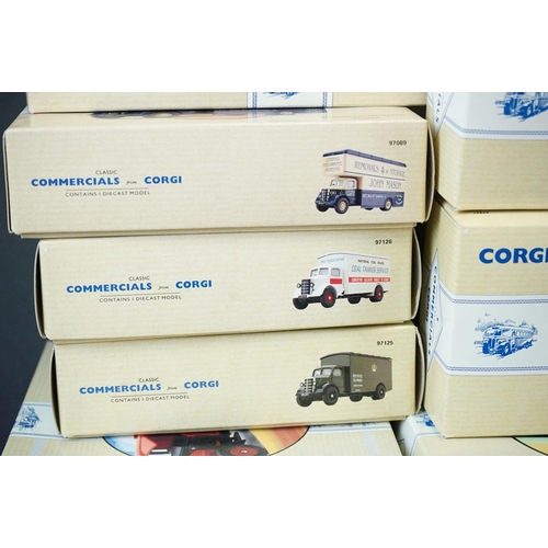 1180 - 23 Boxed Corgi ' Classic Commercials from Corgi ' diecast models with certificates, featuring ltd ed... 