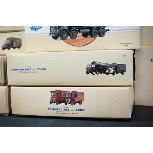 1180 - 23 Boxed Corgi ' Classic Commercials from Corgi ' diecast models with certificates, featuring ltd ed... 