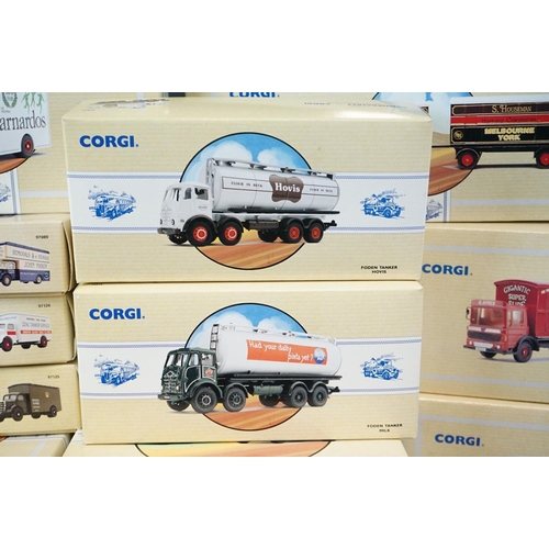 1180 - 23 Boxed Corgi ' Classic Commercials from Corgi ' diecast models with certificates, featuring ltd ed... 