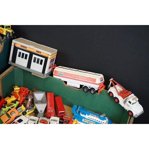 1184 - Around 120 mid 20th C onwards Corgi & Matchbox play worn diecast models, featuring Matchbox Super Ki... 