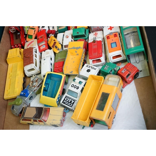 1184 - Around 120 mid 20th C onwards Corgi & Matchbox play worn diecast models, featuring Matchbox Super Ki... 