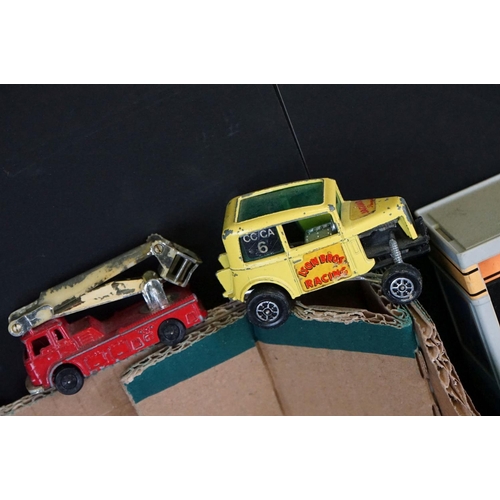 1184 - Around 120 mid 20th C onwards Corgi & Matchbox play worn diecast models, featuring Matchbox Super Ki... 