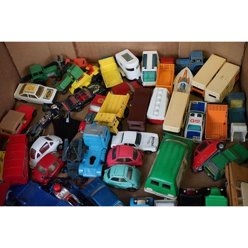 1184 - Around 120 mid 20th C onwards Corgi & Matchbox play worn diecast models, featuring Matchbox Super Ki... 