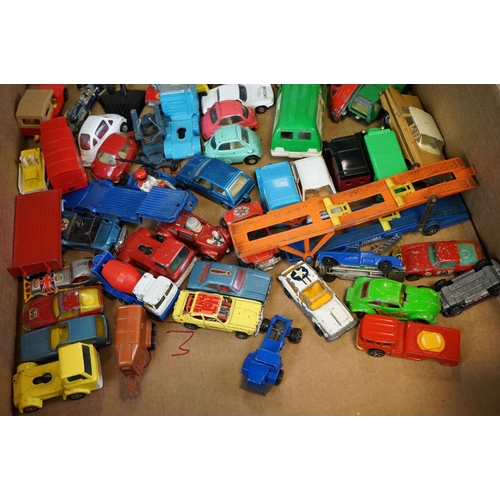 1184 - Around 120 mid 20th C onwards Corgi & Matchbox play worn diecast models, featuring Matchbox Super Ki... 