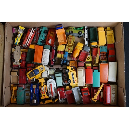 1187 - Around 65 play worn diecast models, mainly mid 20th C, to include Corgi, Matchbox & Dinky, featuring... 