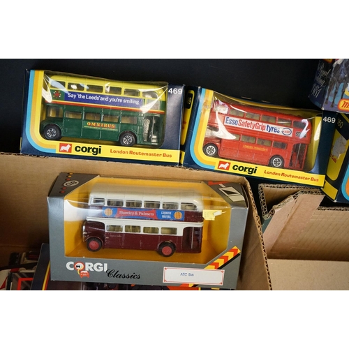 1188 - 23 Boxed diecast models to include Corgi Major 1160 Gulf Petrol Tanker with Ford Tilt Cab (diecast d... 