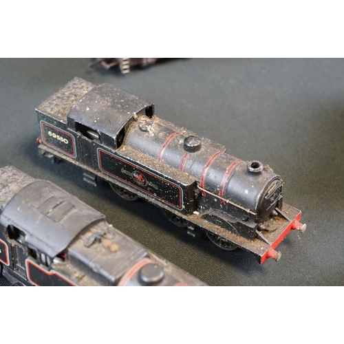 119 - Five OO gauge locomotives to include Wrenn GWR 4090 4-6-0, Wrenn 2-6-4, Hornby Dublo Cardiff Castle ... 