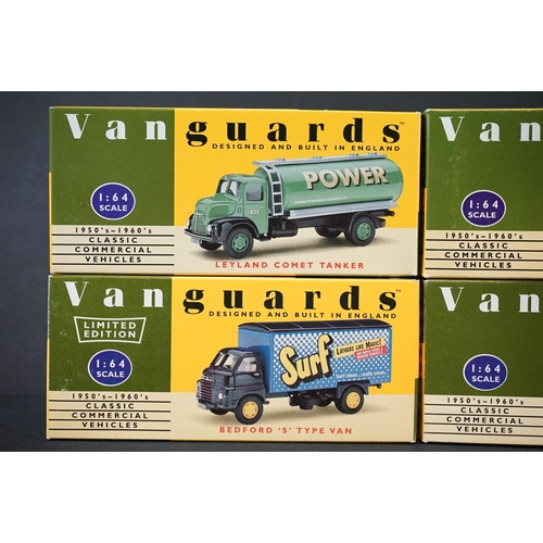 1190 - Eight Boxed Vanguards 1:64 diecast models to include VA8000, VA20000, VA9002, VA6001, VA9000, VA8002... 