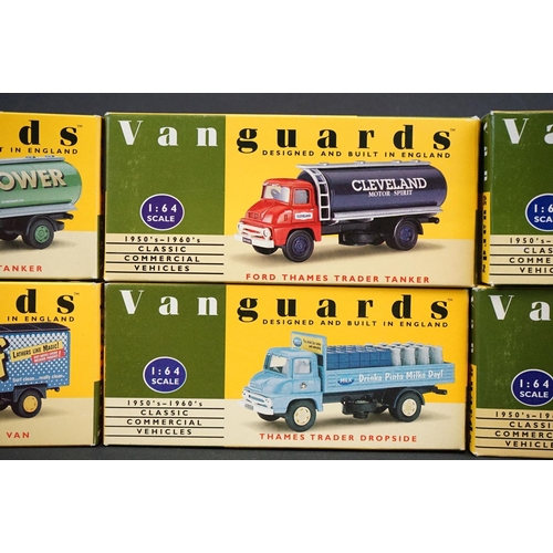 1190 - Eight Boxed Vanguards 1:64 diecast models to include VA8000, VA20000, VA9002, VA6001, VA9000, VA8002... 