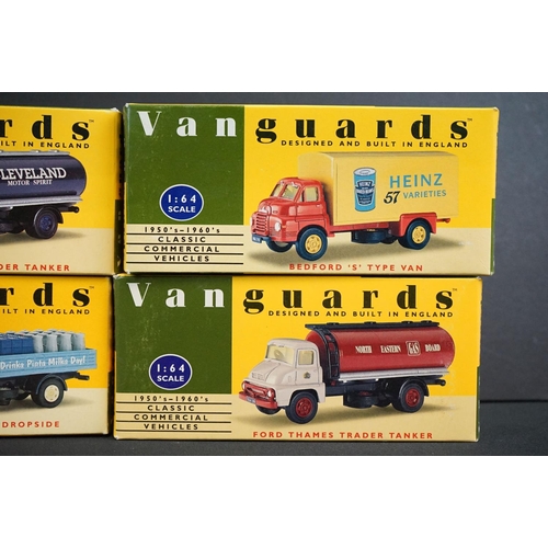 1190 - Eight Boxed Vanguards 1:64 diecast models to include VA8000, VA20000, VA9002, VA6001, VA9000, VA8002... 