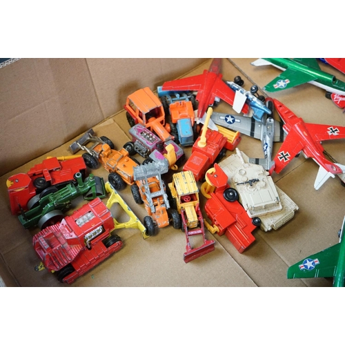 1191 - Around 80 play worn diecast models to include Matchbox, Corgi, ERTL, Siku and Lone Star examples, fe... 