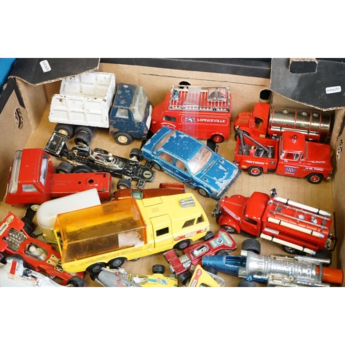 1191 - Around 80 play worn diecast models to include Matchbox, Corgi, ERTL, Siku and Lone Star examples, fe... 