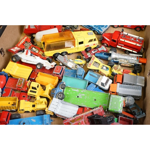 1191 - Around 80 play worn diecast models to include Matchbox, Corgi, ERTL, Siku and Lone Star examples, fe... 