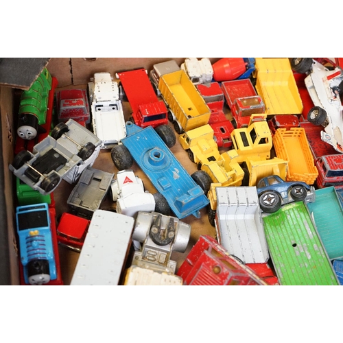 1191 - Around 80 play worn diecast models to include Matchbox, Corgi, ERTL, Siku and Lone Star examples, fe... 