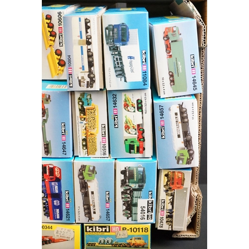 127 - Around 66 boxed Kibri HO gauge plastic model kits, all unbuilt, contents unchecked but appear good, ... 