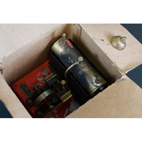 137 - 13 Stationary engines to include boxed SEL 1550 Twin Cylinder Major Steam Engine, boxed Mamod Power ... 