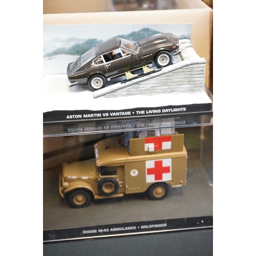 1156 - 47 Cased GE Fabbri & Eaglemoss Collections James Bond 007 diecast models, plus an example in partial... 