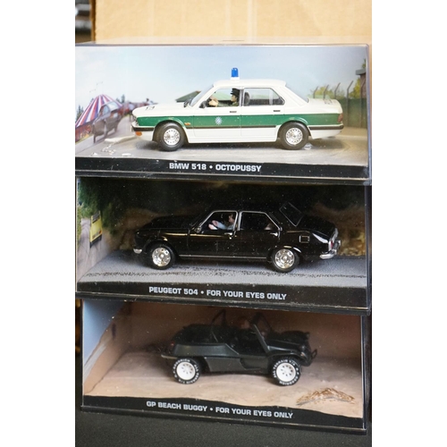 1156 - 47 Cased GE Fabbri & Eaglemoss Collections James Bond 007 diecast models, plus an example in partial... 