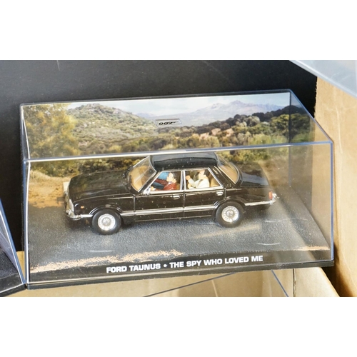 1156 - 47 Cased GE Fabbri & Eaglemoss Collections James Bond 007 diecast models, plus an example in partial... 