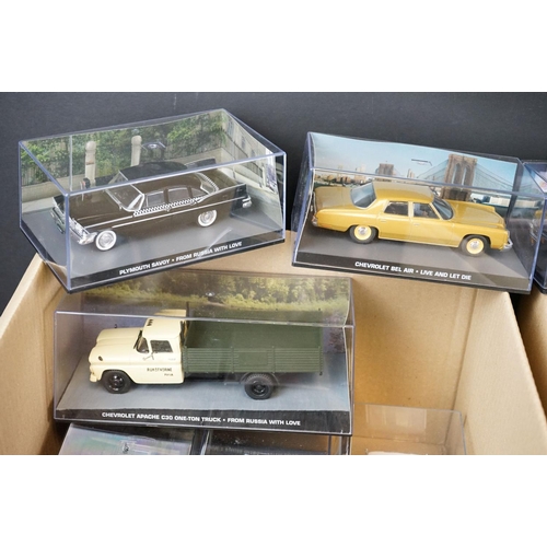 1156 - 47 Cased GE Fabbri & Eaglemoss Collections James Bond 007 diecast models, plus an example in partial... 