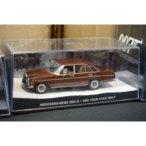 1156 - 47 Cased GE Fabbri & Eaglemoss Collections James Bond 007 diecast models, plus an example in partial... 