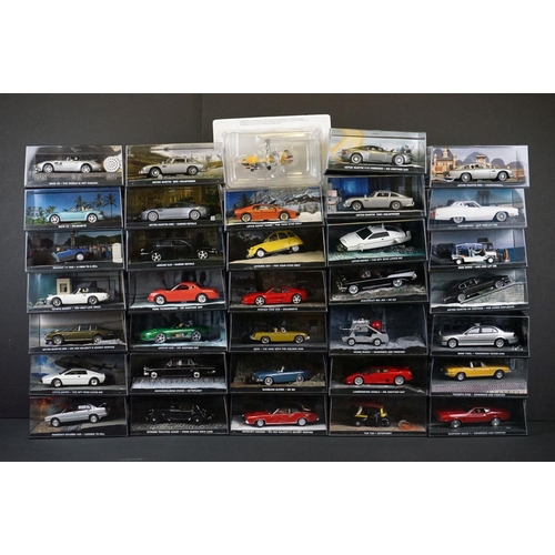 1157 - 35 Cased James Bond 007 GE Fabbri diecast models to include BMW Z3 - GoldenEye, BMW 750iL - Tomorrow... 