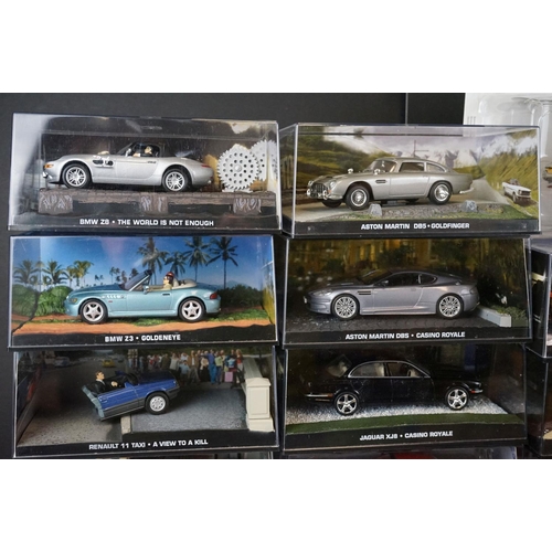 1157 - 35 Cased James Bond 007 GE Fabbri diecast models to include BMW Z3 - GoldenEye, BMW 750iL - Tomorrow... 