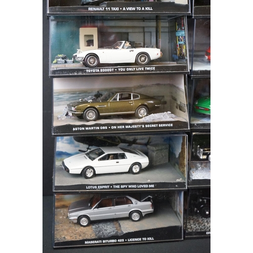 1157 - 35 Cased James Bond 007 GE Fabbri diecast models to include BMW Z3 - GoldenEye, BMW 750iL - Tomorrow... 