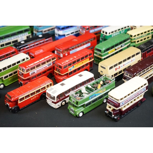 1162 - Around 50 diecast models, mostly buses, to include Corgi Original Omnibus, EFE, Dinky (completely re... 