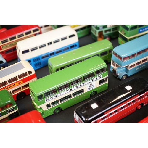 1162 - Around 50 diecast models, mostly buses, to include Corgi Original Omnibus, EFE, Dinky (completely re... 