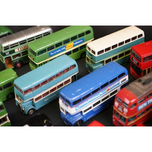 1162 - Around 50 diecast models, mostly buses, to include Corgi Original Omnibus, EFE, Dinky (completely re... 