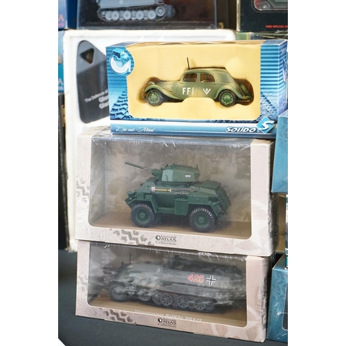 1163 - 20 Boxed military related diecast models & multi-model sets to include Corgi, Atlas Editions, Solido... 