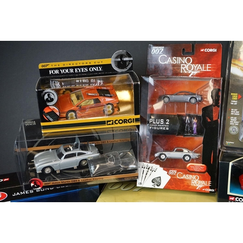 1165 - 27 Boxed / carded James Bond 007 diecast models to include Corgi, Hot Wheels, Kyosho and Italeri exa... 