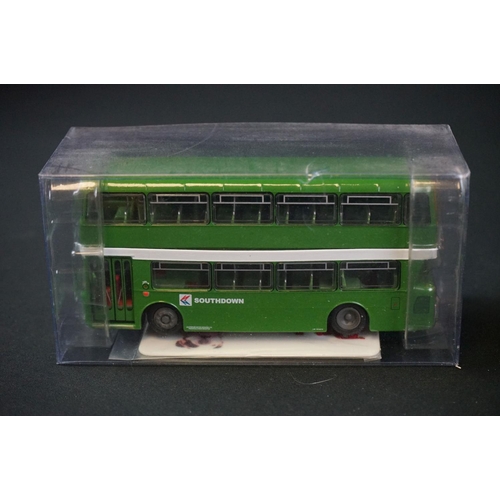 1168 - Seven boxed Britbus diecast model buses all in red boxes plus another Britbus model without outer bo... 