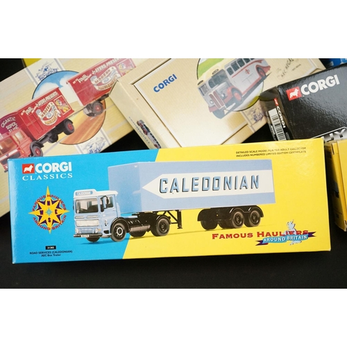 1169 - 15 Boxed Corgi diecast models to include 3 x Heavy Haulage (17601, 17701, 17602), 4 x The Showmans R... 